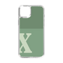 Slim Protection Case［ Original - initial two tone - X green ］