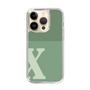 Slim Protection Case［ Original - initial two tone - X green ］