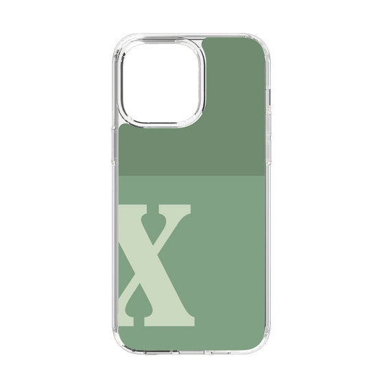 Slim Protection Case［ Original - initial two tone - X green ］