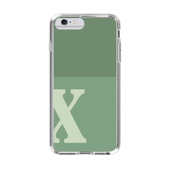 Slim Protection Case［ Original - initial two tone - X green ］
