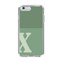 Slim Protection Case［ Original - initial two tone - X green ］