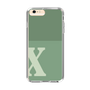 Slim Protection Case［ Original - initial two tone - X green ］