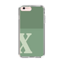 Slim Protection Case［ Original - initial two tone - X green ］