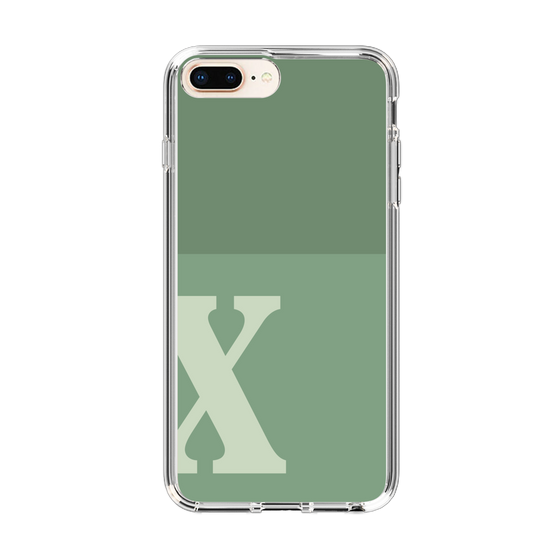 Slim Protection Case［ Original - initial two tone - X green ］