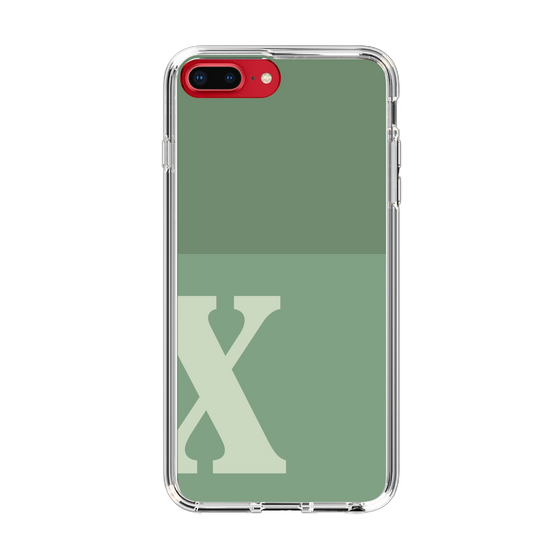 Slim Protection Case［ Original - initial two tone - X green ］