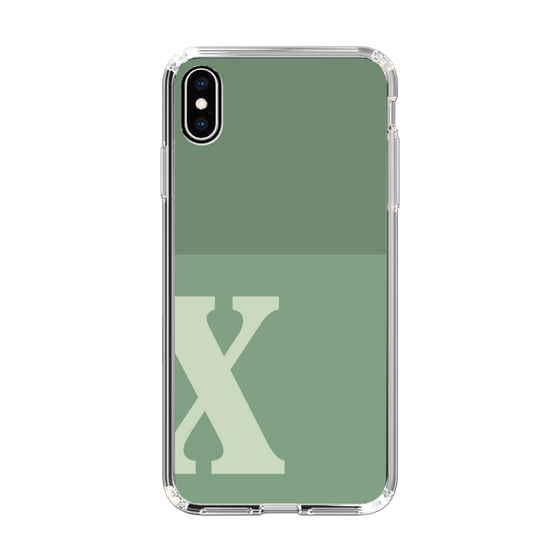 Slim Protection Case［ Original - initial two tone - X green ］
