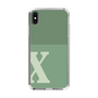 Slim Protection Case［ Original - initial two tone - X green ］