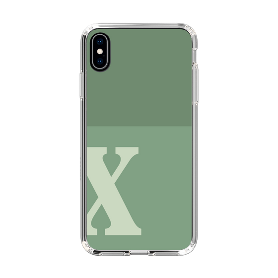 Slim Protection Case［ Original - initial two tone - X green ］