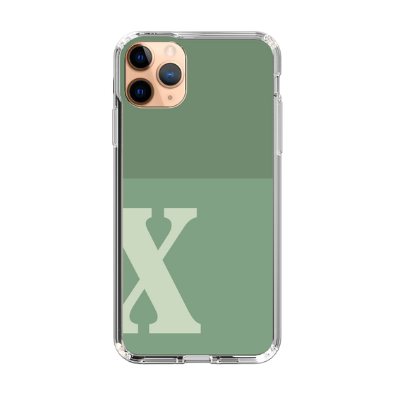 Slim Protection Case［ Original - initial two tone - X green ］