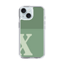 Slim Protection Case［ Original - initial two tone - X green ］