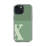 Slim Protection Case［ Original - initial two tone - X green ］