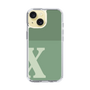 Slim Protection Case［ Original - initial two tone - X green ］