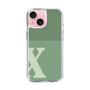 Slim Protection Case［ Original - initial two tone - X green ］