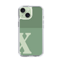 Slim Protection Case［ Original - initial two tone - X green ］