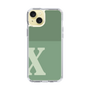 Slim Protection Case［ Original - initial two tone - X green ］