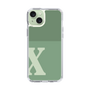 Slim Protection Case［ Original - initial two tone - X green ］