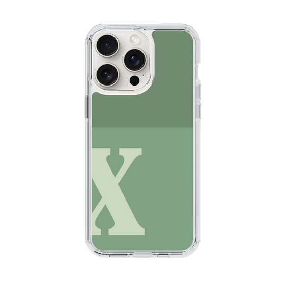 Slim Protection Case［ Original - initial two tone - X green ］