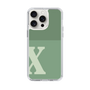 Slim Protection Case［ Original - initial two tone - X green ］