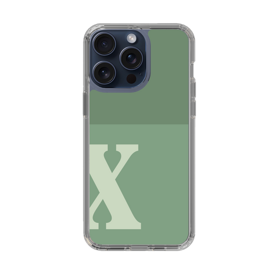 Slim Protection Case［ Original - initial two tone - X green ］