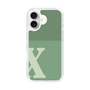 Slim Protection Case［ オリジナル - initial two tone - X green ］