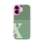 Slim Protection Case［ オリジナル - initial two tone - X green ］