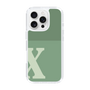 Slim Protection Case［ オリジナル - initial two tone - X green ］