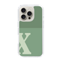 Slim Protection Case［ オリジナル - initial two tone - X green ］