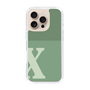 Slim Protection Case［ オリジナル - initial two tone - X green ］