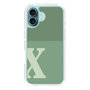 Slim Protection Case［ オリジナル - initial two tone - X green ］