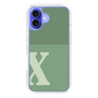 Slim Protection Case［ オリジナル - initial two tone - X green ］