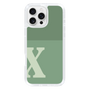 Slim Protection Case［ オリジナル - initial two tone - X green ］