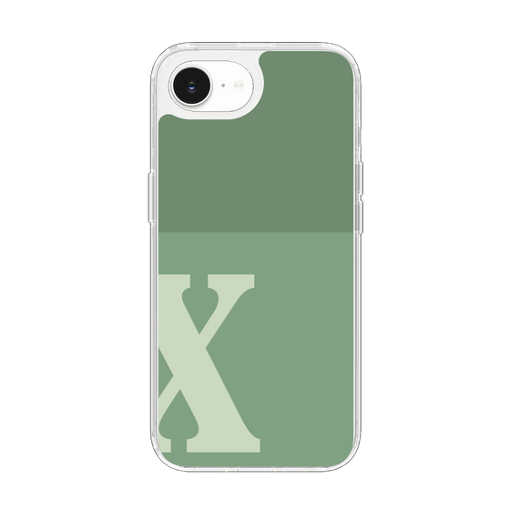 Slim Protection Case［ Original - initial two tone - X green ］