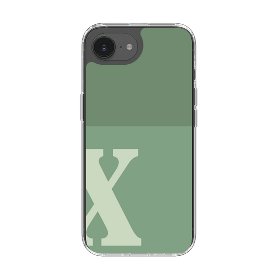 Slim Protection Case［ Original - initial two tone - X green ］