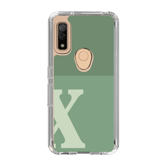 Slim Protection Case［ Original - initial two tone - X green ］