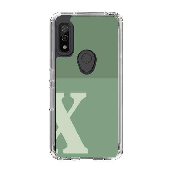 Slim Protection Case［ Original - initial two tone - X green ］