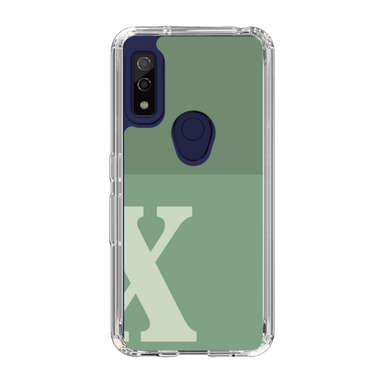 Slim Protection Case［ Original - initial two tone - X green ］
