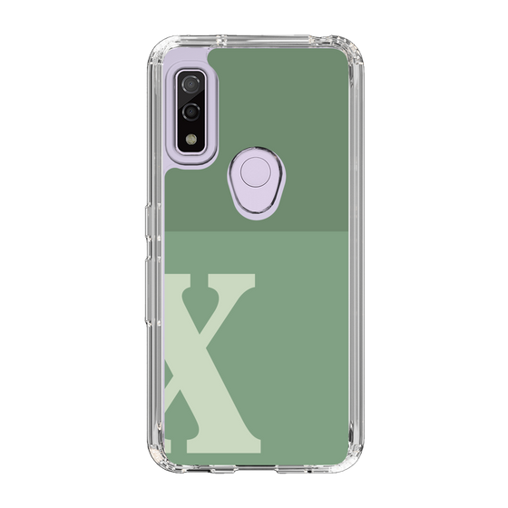 Slim Protection Case［ Original - initial two tone - X green ］