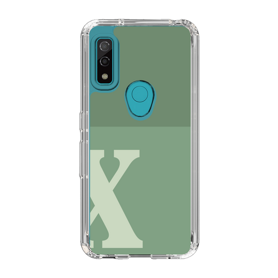 Slim Protection Case［ Original - initial two tone - X green ］