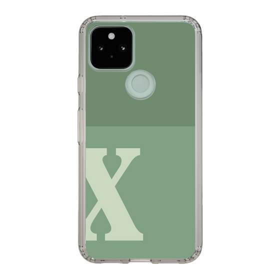 Slim Protection Case［ Original - initial two tone - X green ］
