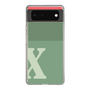Slim Protection Case［ Original - initial two tone - X green ］