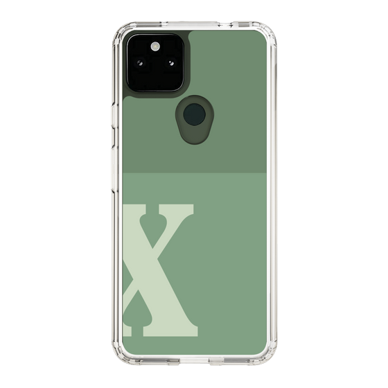 Slim Protection Case［ Original - initial two tone - X green ］