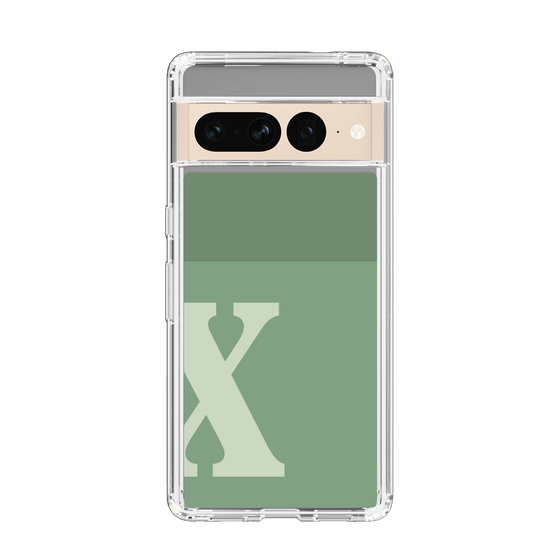 Slim Protection Case［ Original - initial two tone - X green ］
