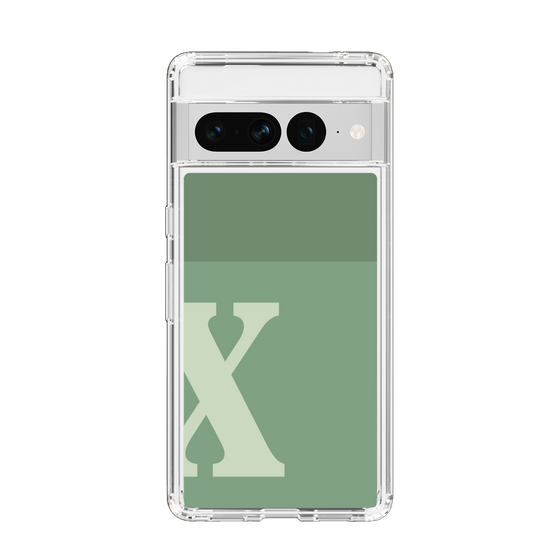 Slim Protection Case［ Original - initial two tone - X green ］