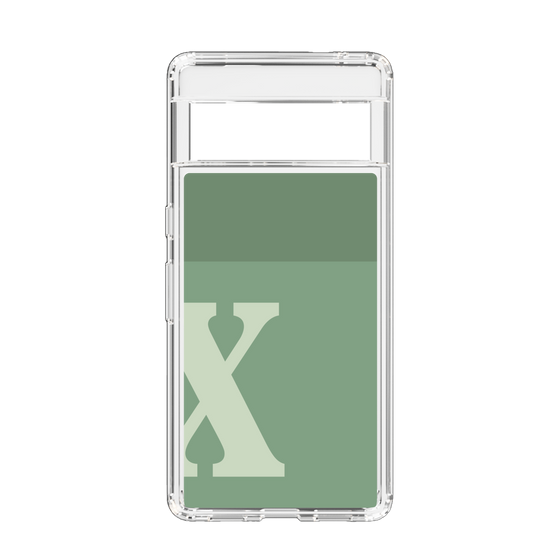 Slim Protection Case［ Original - initial two tone - X green ］
