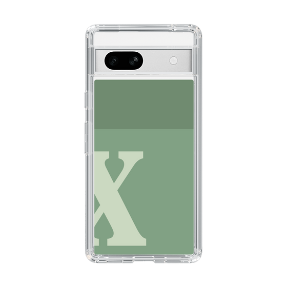Slim Protection Case［ Original - initial two tone - X green ］