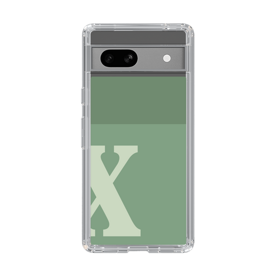 Slim Protection Case［ Original - initial two tone - X green ］