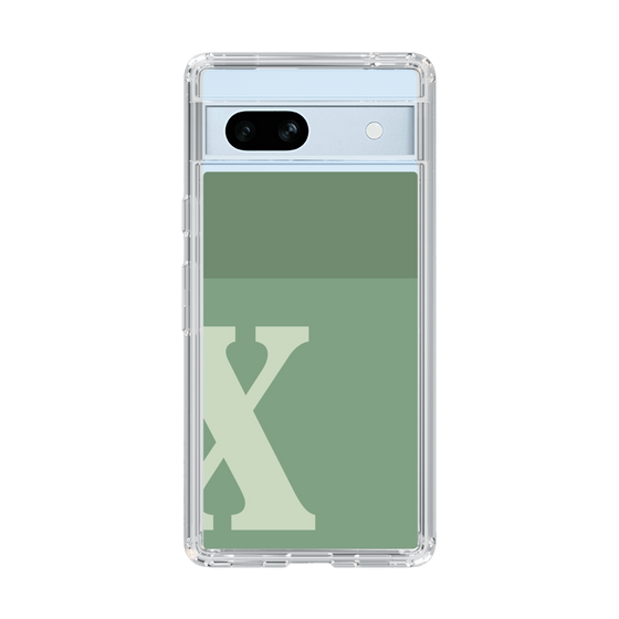 Slim Protection Case［ Original - initial two tone - X green ］