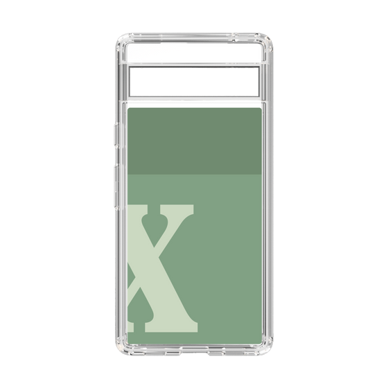 Slim Protection Case［ Original - initial two tone - X green ］