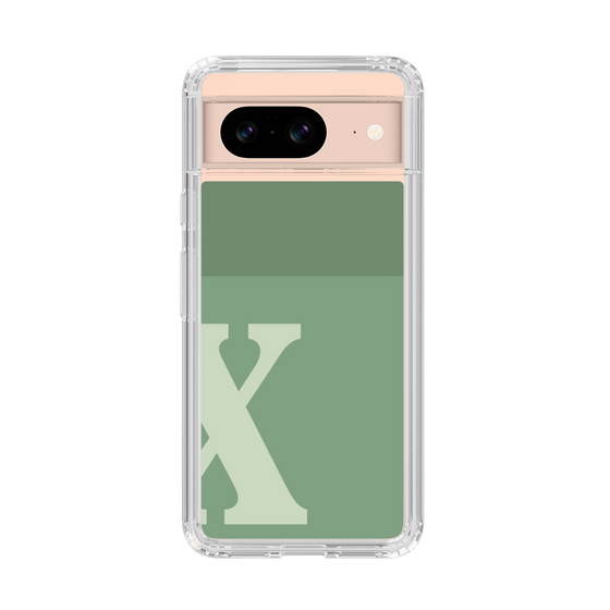 Slim Protection Case［ Original - initial two tone - X green ］
