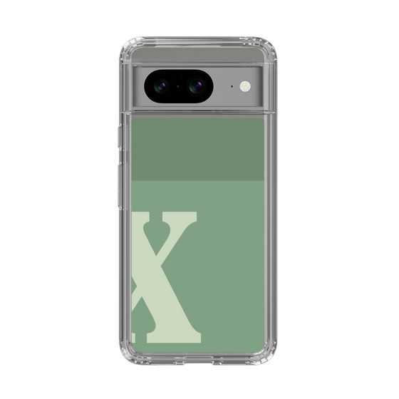 Slim Protection Case［ Original - initial two tone - X green ］